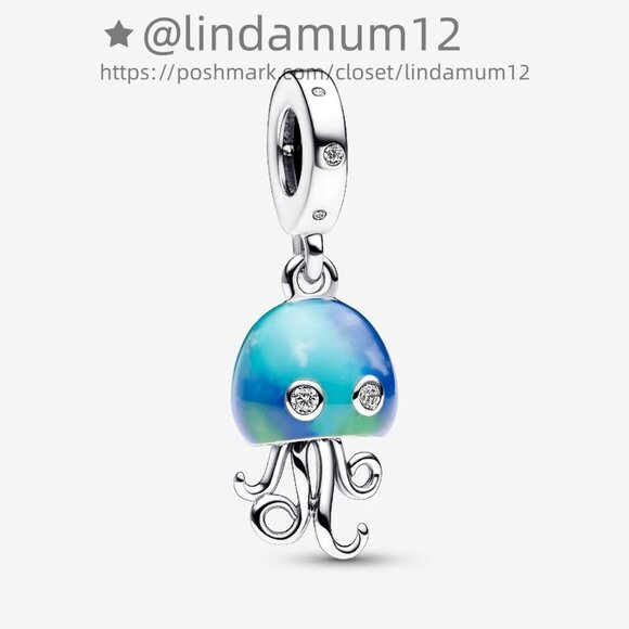 Pandora Colour-changing Jellyfish Dangle Charm - Picture 1 of 4
